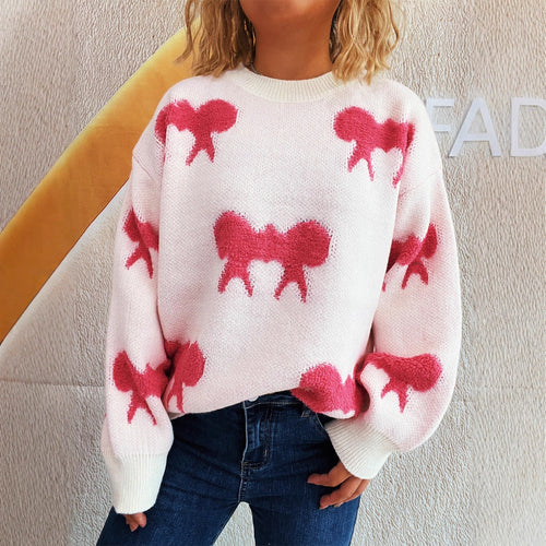 Damen Pullover mit verspieltem Motiv und lässigem Schnitt EB