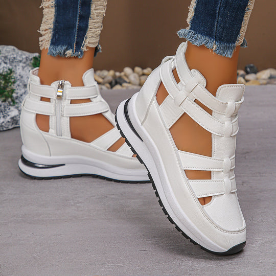 Damen Wedge-Sneaker mit verstellbaren Riemen und atmungsaktiver Sohle EB