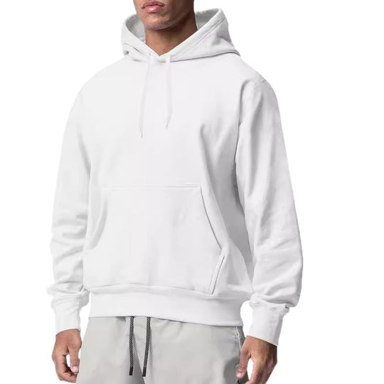 Herren nan Premium-Kapuzenpullover mit Kängurutasche, innen angerautem Fleece, verstärkter Nackennaht und geripptem Saum EB