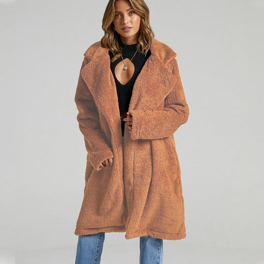 Damen Lange Fleecejacke EB
