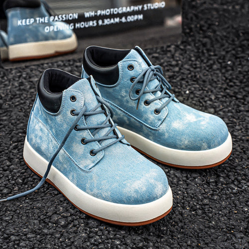 Damen Hochwertige Denim-Boots mit rutschfester Sohle und atmungsaktivem Innenfutter EB