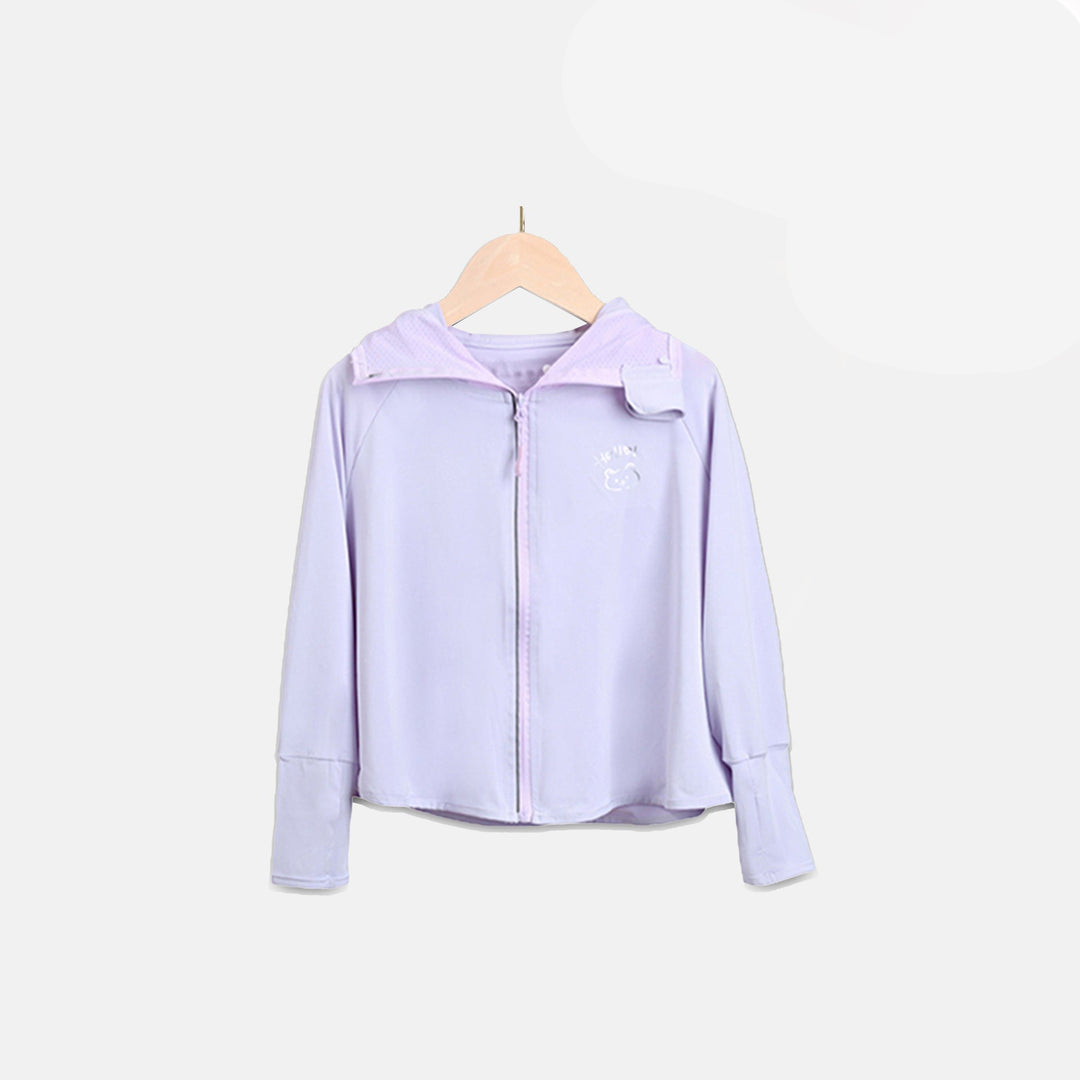 Mädchen Übergangsjacke mit Kapuze und niedlichem Tiermotiv EB