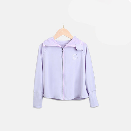 Mädchen Übergangsjacke mit Kapuze und niedlichem Tiermotiv EB