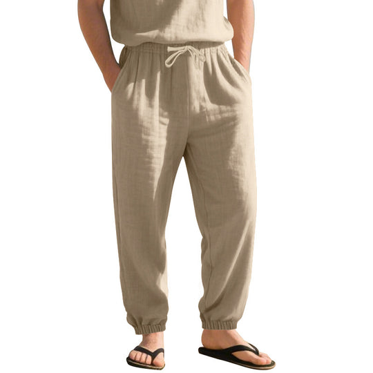 Herren Bequeme Alltagshose mit elastischem Bund und Taschen EB