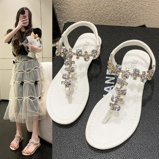 Damen Glitzernde Sandalen EB