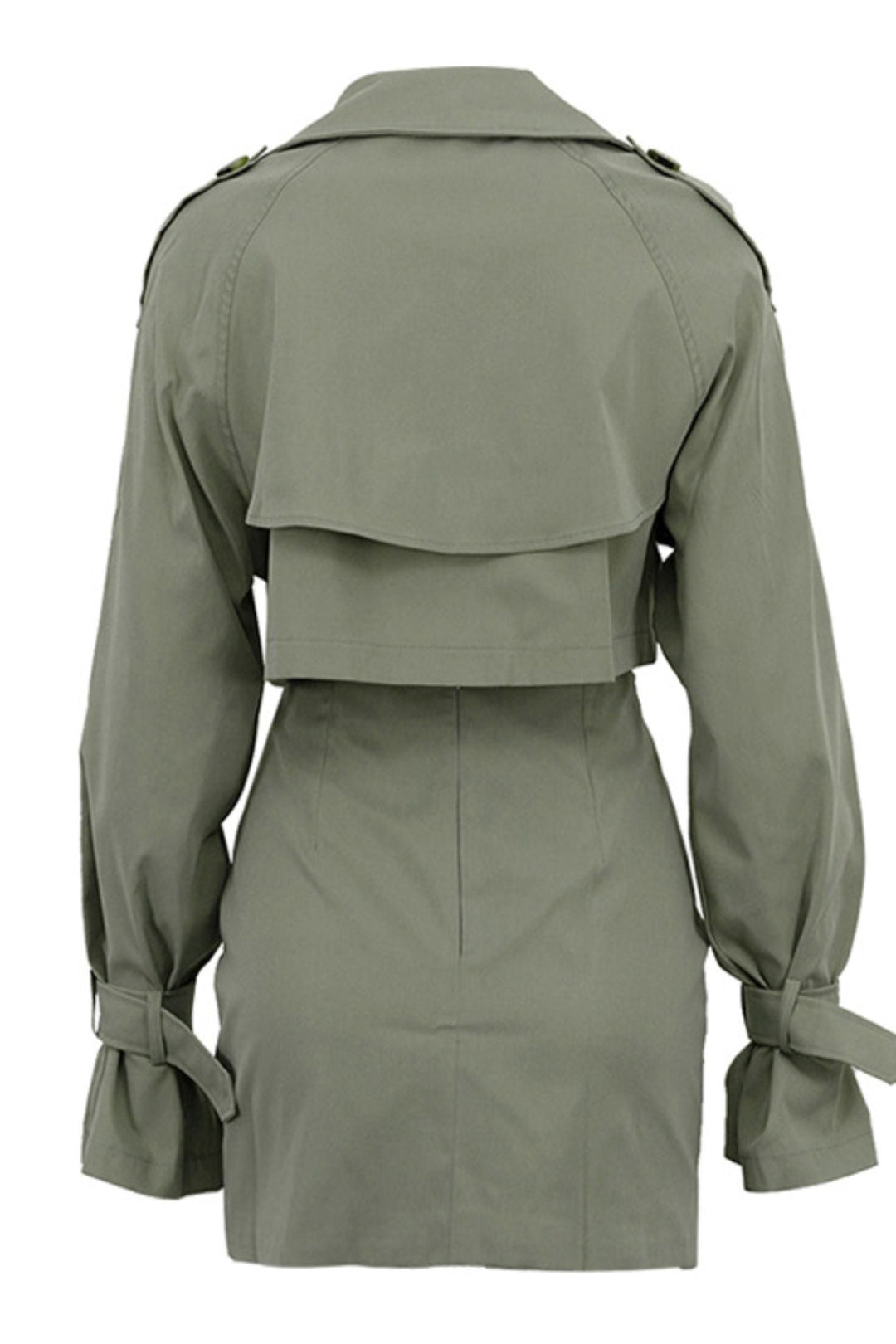EB | Knopfdetail Gekürzte Jacke & Minirock-Set