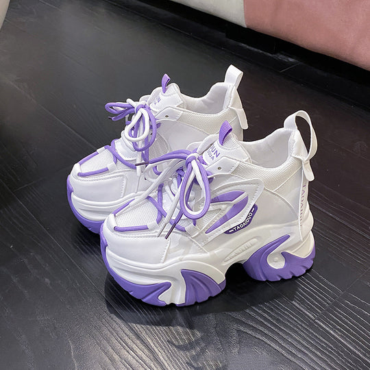 Damen nan klobige Plateau-Sneaker mit skulpturaler Profilsohle EB