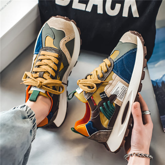 Damen Sportliche Sneakers mit atmungsaktiven Materialien und modischen Akzenten EB