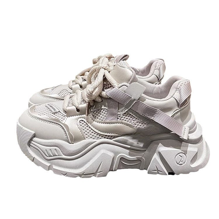 Damen Chunky Sneaker mit atmungsaktivem Mesh und stabiler Sohle EB