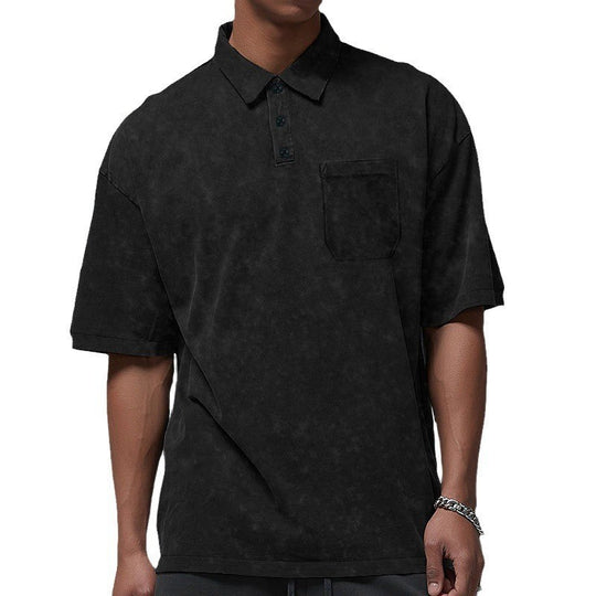 Herren Poloshirt mit strukturiertem Design und praktischer Brusttasche EB