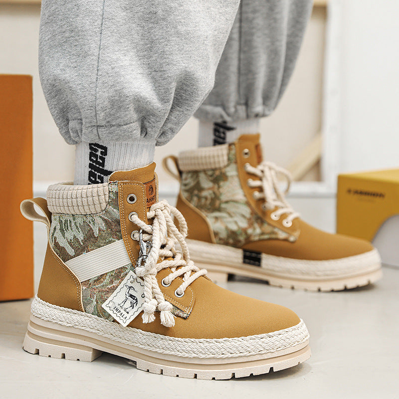 Damen modische Wanderstiefel mit robustem Obermaterial und rutschfester Sohle EB