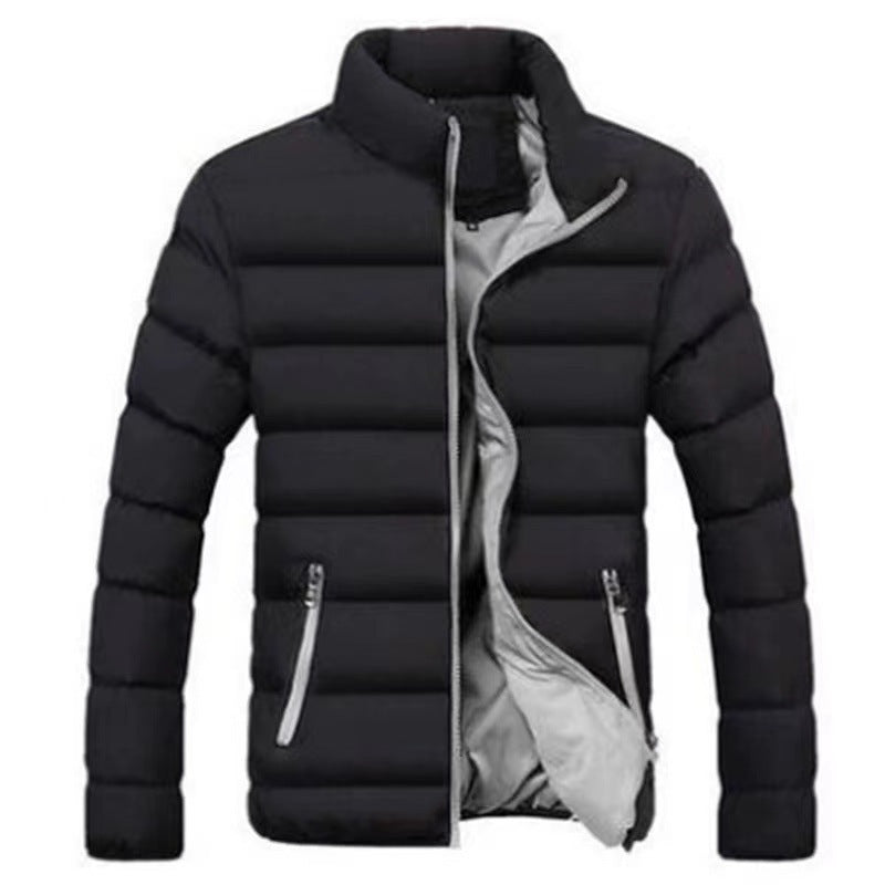 Herren nan gesteppte Thermojacke mit hohem Stehkragen und wasserabweisender Außenhülle EB