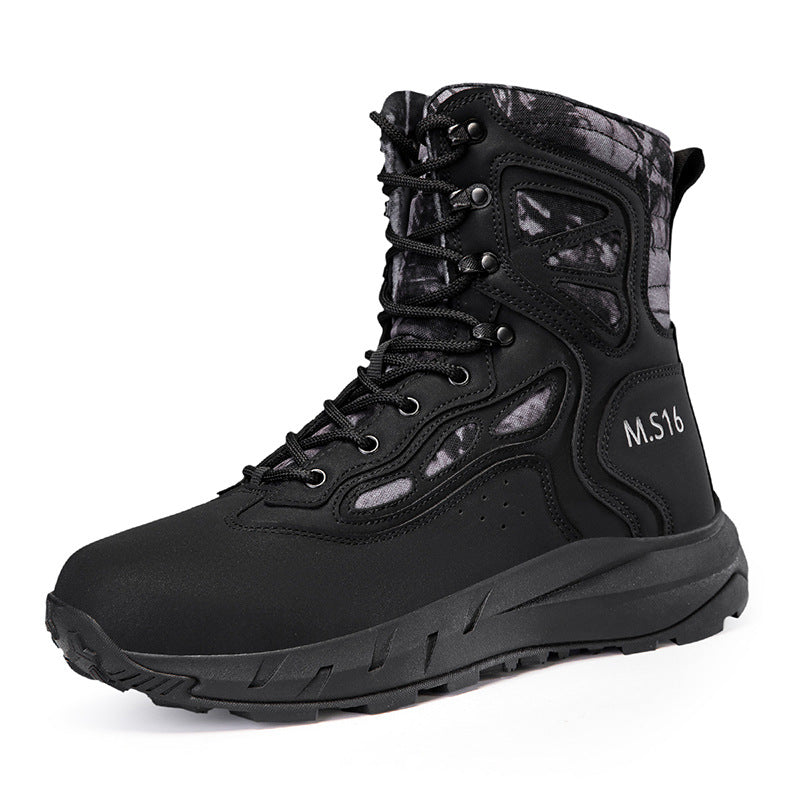 Herren robuster Tactical Stiefel mit verstärktem Knöchelschutz und atmungsaktiver Membran EB