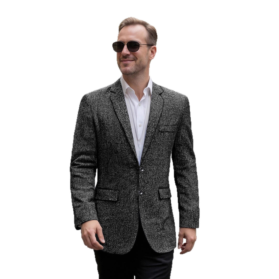 Herren eleganter strukturierter Freizeitblazer EB