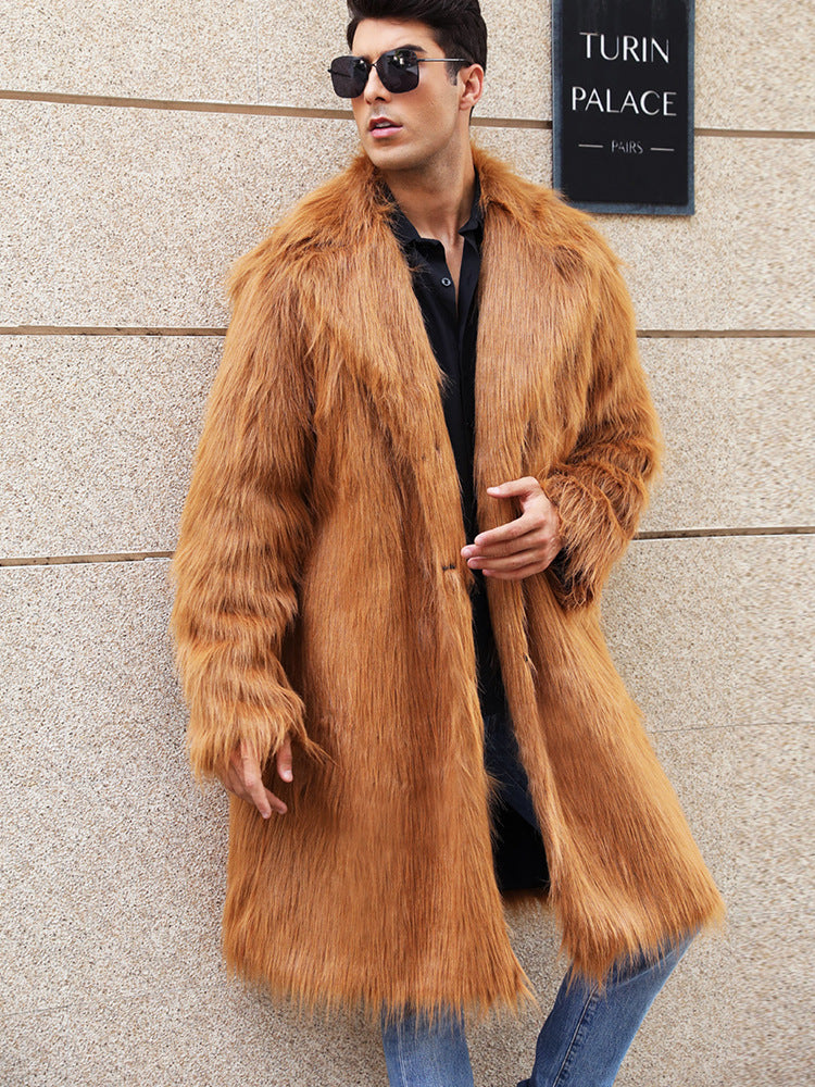 Herren Elegante und gemütliche Felljacke EB