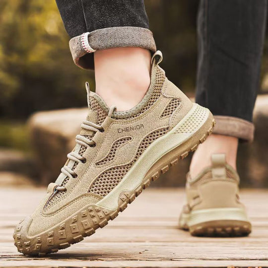 Damen Atmungsaktive Trail-Sneaker mit rutschfester Sohle und stabiler Dämpfung EB