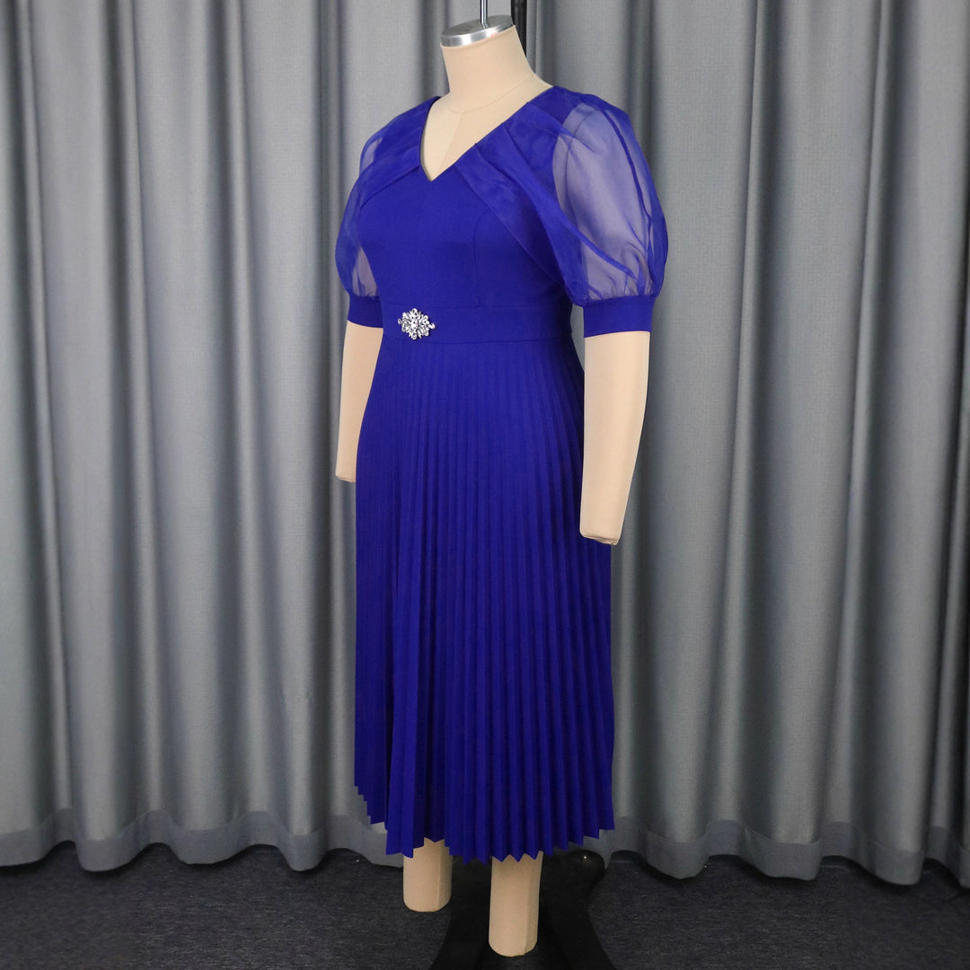 Damen Luftiges Midikleid mit raffinierten Chiffonärmeln EB
