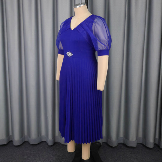Damen Luftiges Midikleid mit raffinierten Chiffonärmeln EB