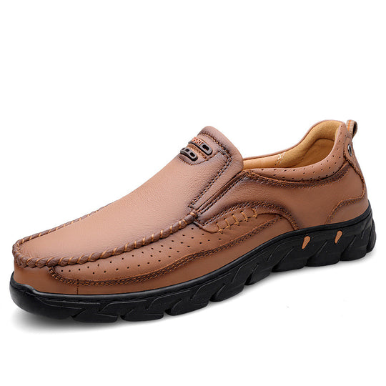 Damen Elegante und bequeme Leder Slipper EB