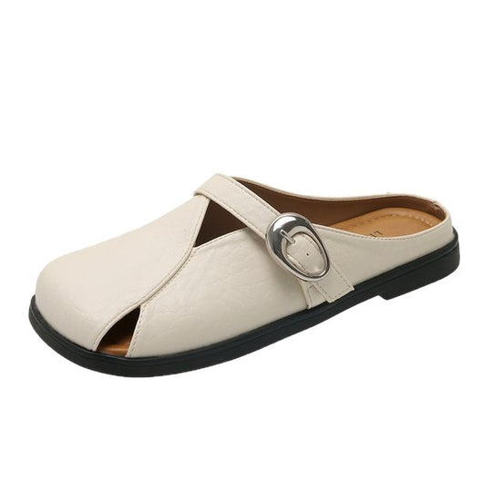 Damen bequeme Mokassins mit dekorativem Riemchen und ergonomischer Sohle EB