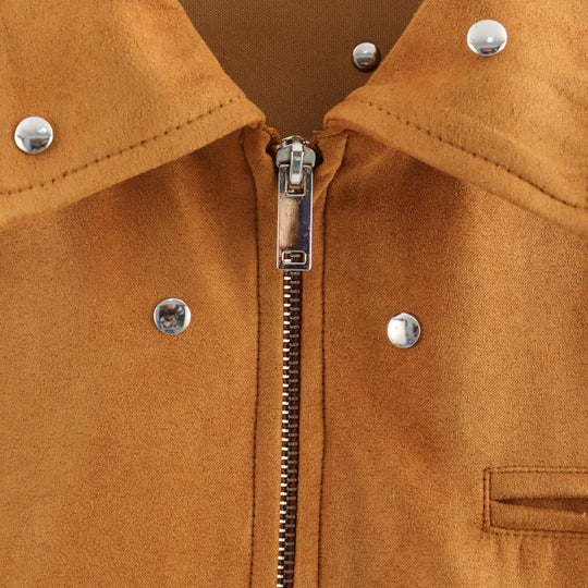 Damen modische Oversized-Jacke mit dekorativen Nieten EB