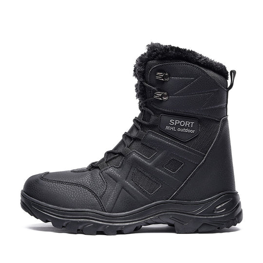 Damen isolierte Winterstiefel mit rutschfester Sohle und wärmendem Innenfutter EB