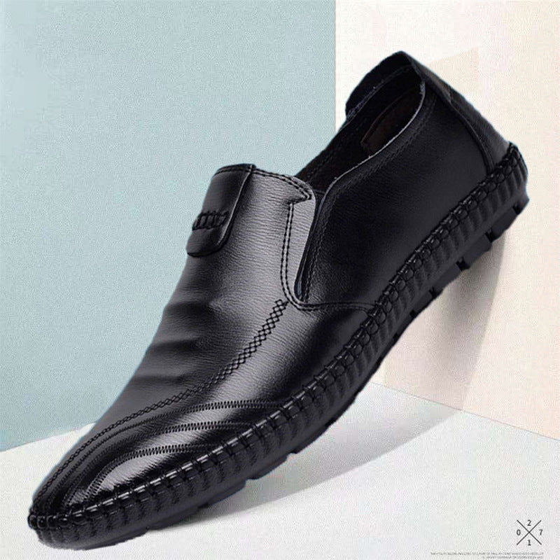 Herren elegante, braune Lederschuhe EB