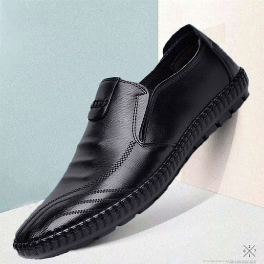 Herren elegante, braune Lederschuhe EB