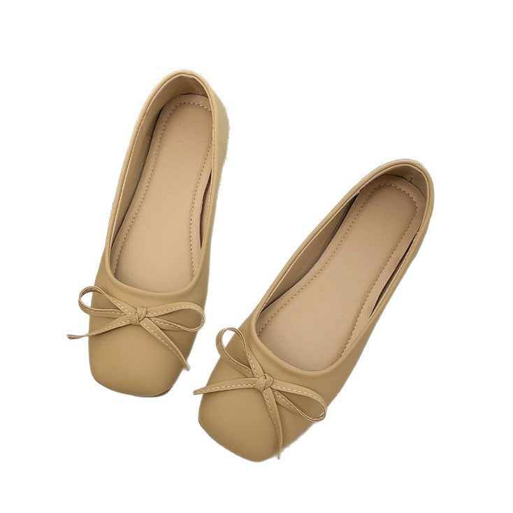 Damen Elegante und bequeme Ballerinas mit süßem Schleifen-Detail EB