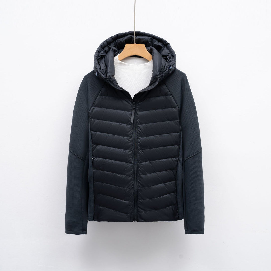 Damen vielseitige Hybridjacke mit Kapuze EB