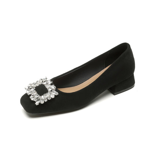 Damen Ballerinas mit funkelnder Strass-Applikation EB