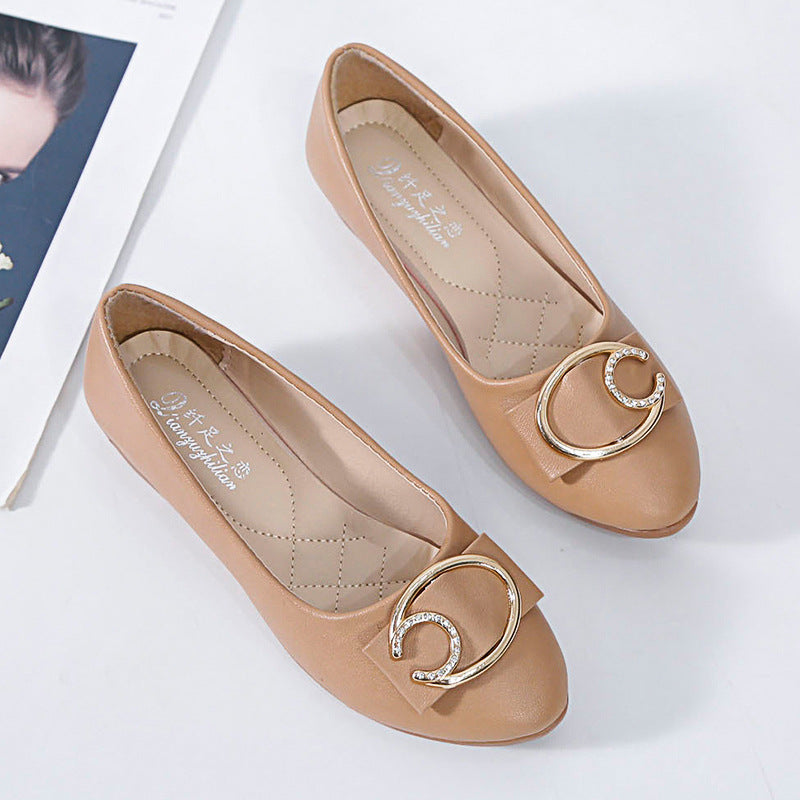 Damen Ballerinas mit dekorativem Schleifen-Detail und elegantem Schmuckelement EB
