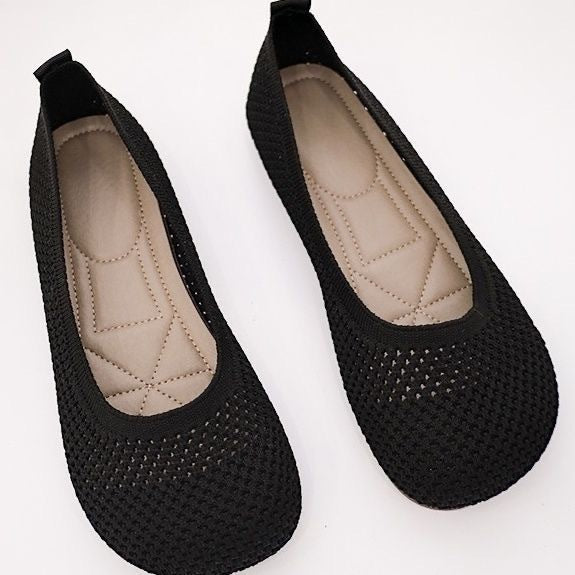 Damen Ballerinas mit atmungsaktivem Obermaterial und weicher Innensohle EB