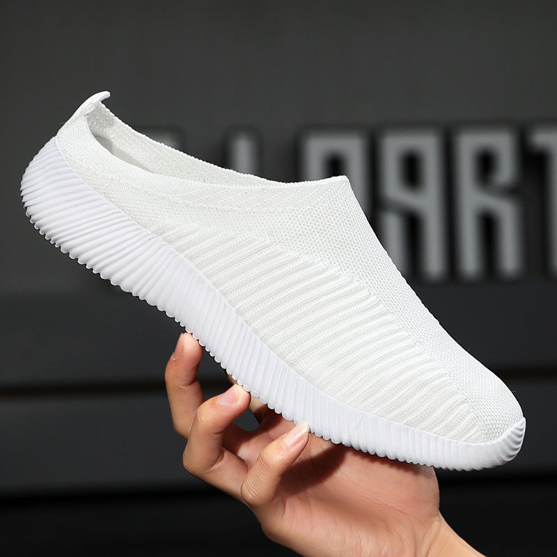 Damen Atmungsaktive Slip-On Freizeitschuhe mit elastischem Obermaterial EB