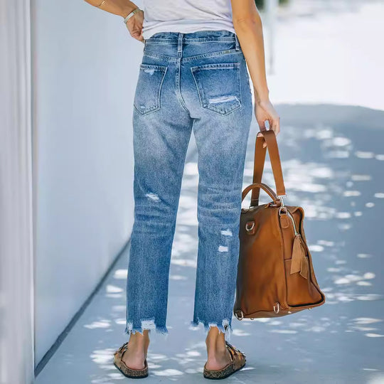 Damen Skinny High-Waist Jeans EB
