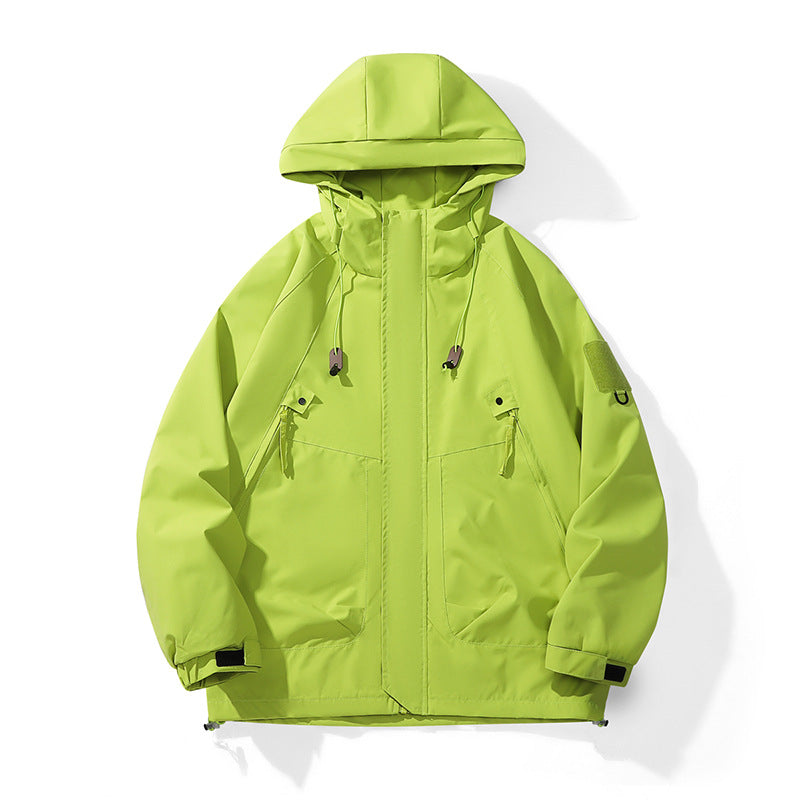 Damen technische Outdoor-Jacke mit verstellbarem Kapuzendesign und praktischen Taschen EB