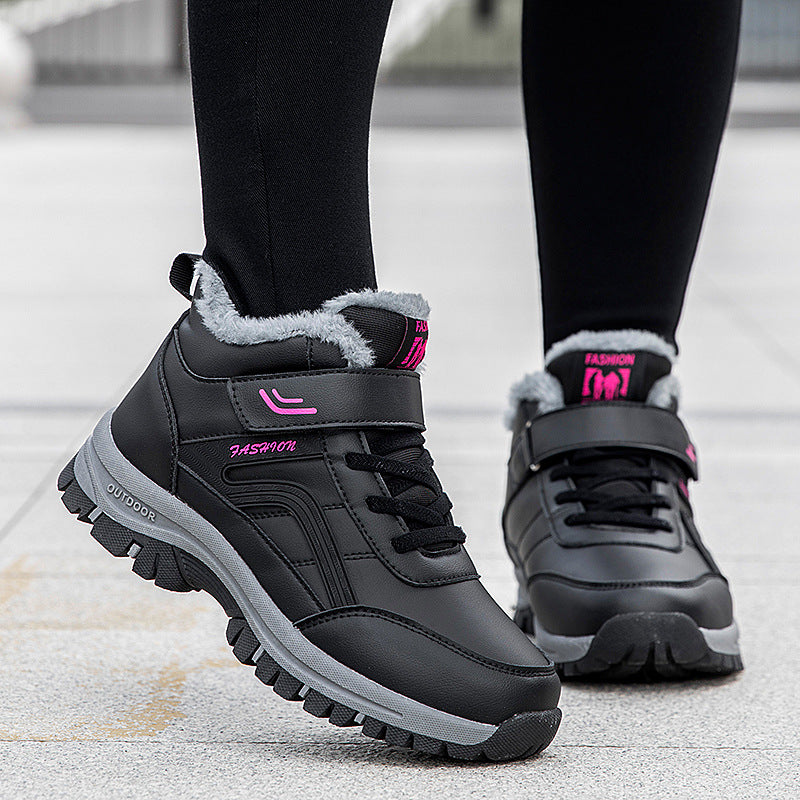 Damen Sportliche Winter Sneaker mit Warmfutter und rutschfester Sohle EB