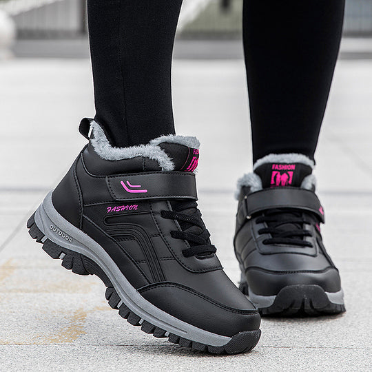 Damen Sportliche Winter Sneaker mit Warmfutter und rutschfester Sohle EB
