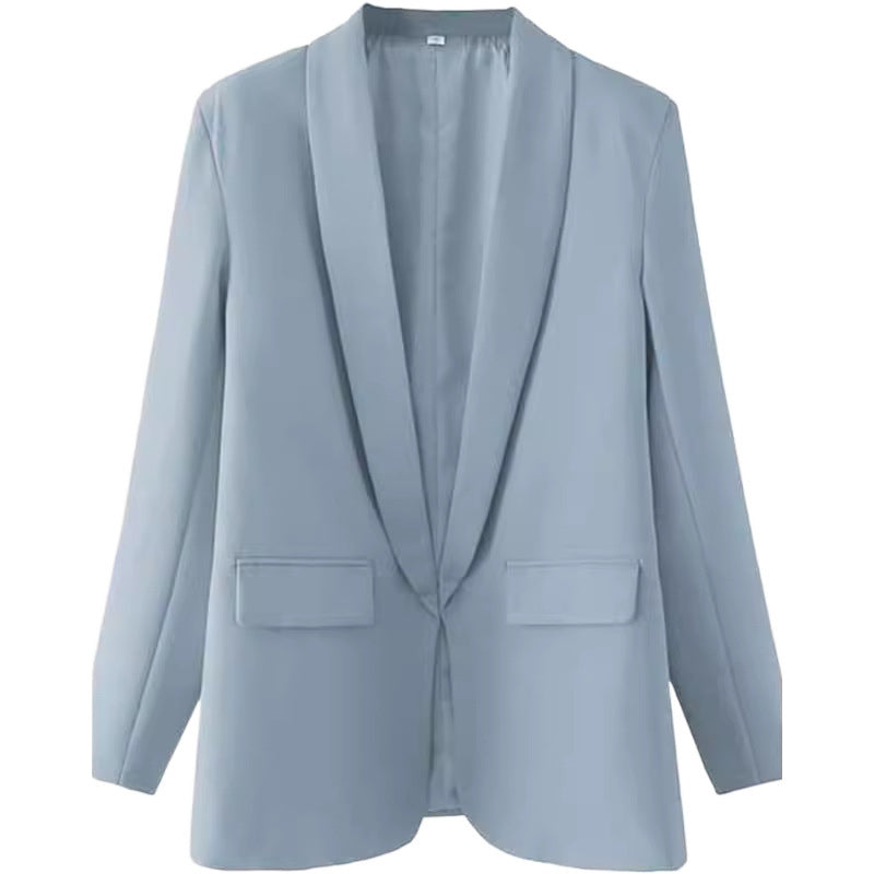 Damen Taillierter Offener Blazer EB