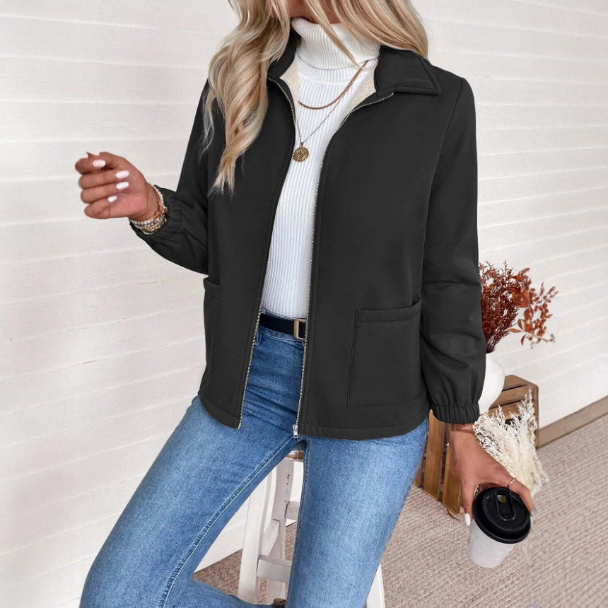 Damen Casual Steppjacke mit hohem Kragen von EB