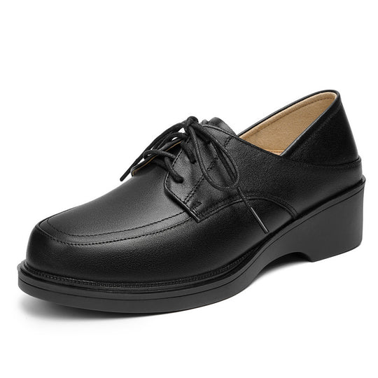 Damen elegante Schnürschuhe mit robustem Blockabsatz und modischem Design EB
