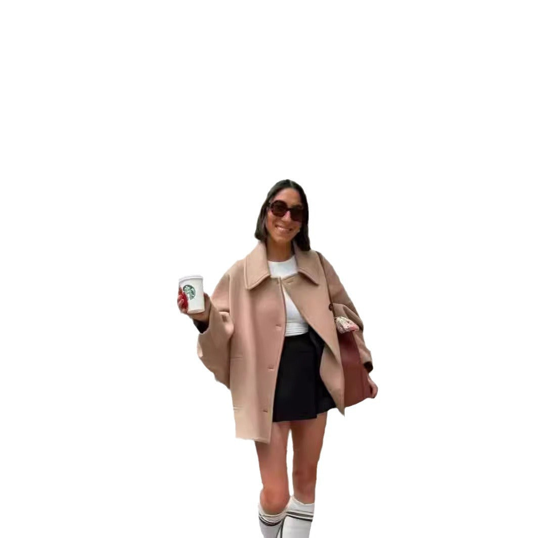 Damen oversized Jacke aus hochwertigem Material EB