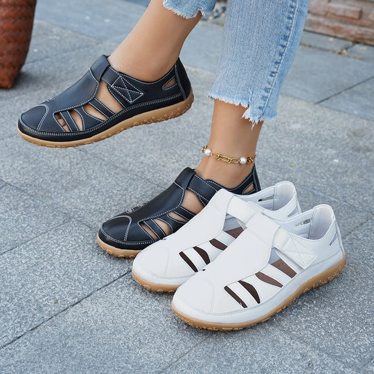 Damen komfortable Riemchensandalen mit atmungsaktiven Einsätzen EB