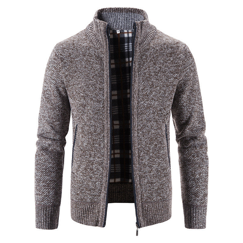 Herren Strickjacke mit innovativem wärmeisolierendem Innenfutter EB