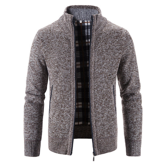 Herren Strickjacke mit innovativem wärmeisolierendem Innenfutter EB