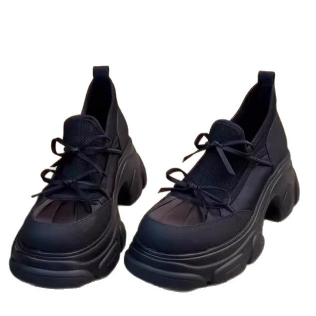 Damen modische Sneaker mit voluminösem Sohlenprofil und atmungsaktiver Oberfläche EB