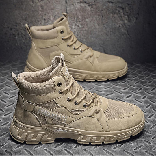Herren robuste High-Top Outdoor-Boots mit profilierter Offroad-Sohle, gepolstertem Knöchelkragen und verstärkter Zehenkappe EB