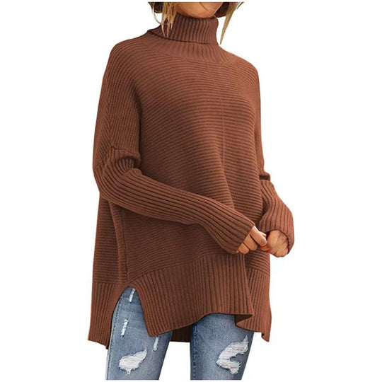 Damen Kuscheliger Rollkragenpullover EB