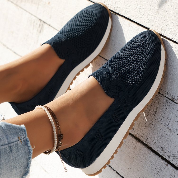 Damen Komfortable Slip-On Sneakers EB