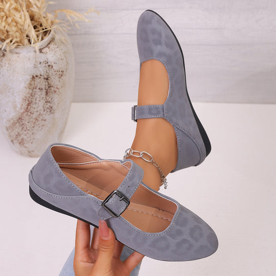 Damen Ballerinas mit verstellbarem Riemen und elegantem Design EB